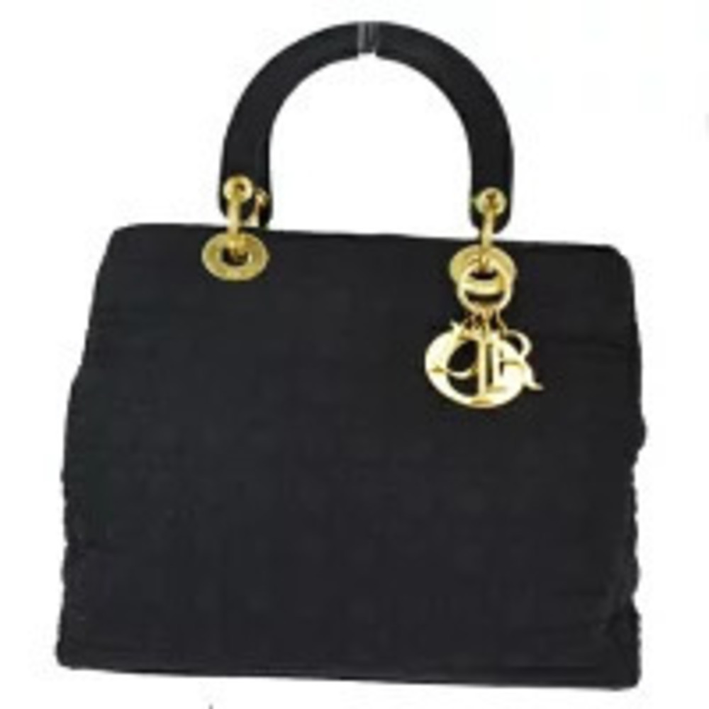 Christian Dior Lady Cannage Handbag Black